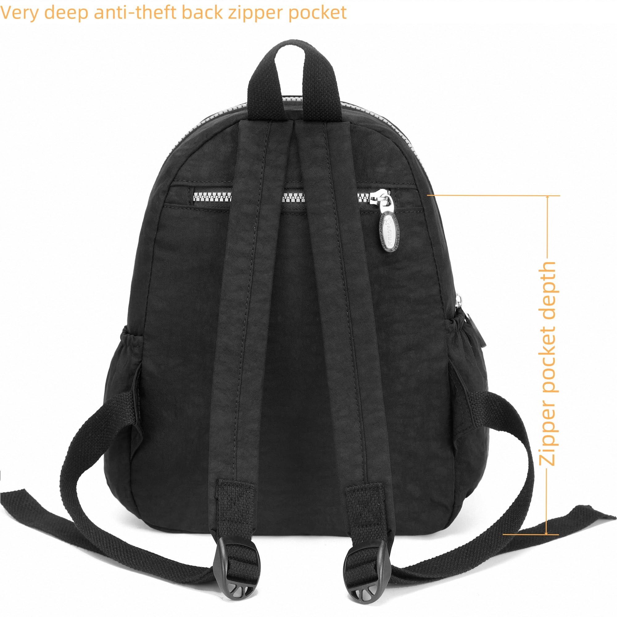 AOTIAN Mini Nylon Women Backpacks Casual Lightweight Small Daypack for Girls