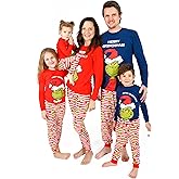 The Grinch Matching Family Christmas Pajamas Adults Kids Snug Fit