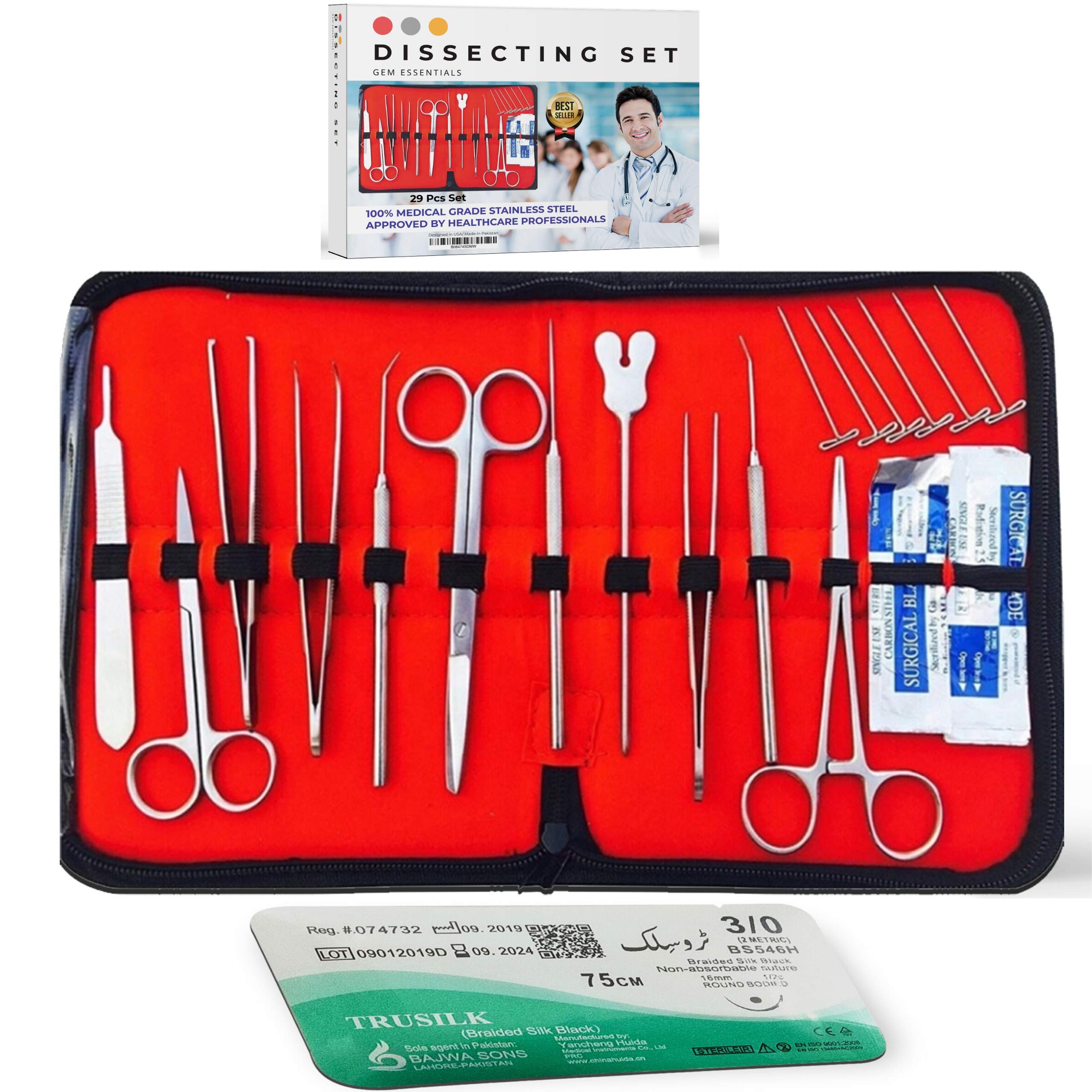 Buy 29 Pcs Advanced Biology Dissecting Dissection Kit Set with Scalpel
