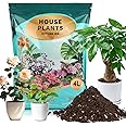 Omitgoter Potting Soil Mix for Indoor Plants 2qt, Organic Houseplant Soil Well Draining Dirt Ready to Use, Fit for House Plant Like Pothos, Philodendron, Monstera, African Violet