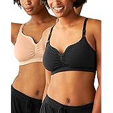 Kindred Bravely Tatum Seamless Sweetheart Bralette Nursing Bras for Breastfeeding, Adjustable, Soft Maternity Bra 2 Pack