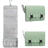 Relavel Travel Hanging Toiletry Bag for Men Women Travel Kit Shaving Bag Waterproof Large Makeup Bag Wash Bag Makeup Organizer Cosmetic Case for Bathroom Shower Green Pro