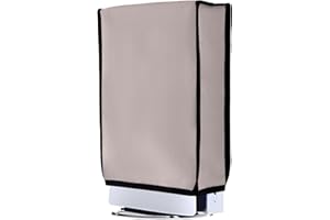 WONLINCE Dust Cover for PS 5 Slim，Scratch-resistant, waterproof protective case cover for Playstation 5 Slim Disc Version and Digital Version consoles，Off white