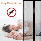 MagicQCraft Magnetic Fly Screen Door 90x210cm Heavy Duty Bug Mesh Curtain Auto view 4