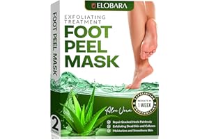 Foot Peel Mask, 2 Pack, Exfoliating Dead Skin and Calluses for Baby Soft Feet, Smooth Silky Skin, Repair Cracked Heels Painle