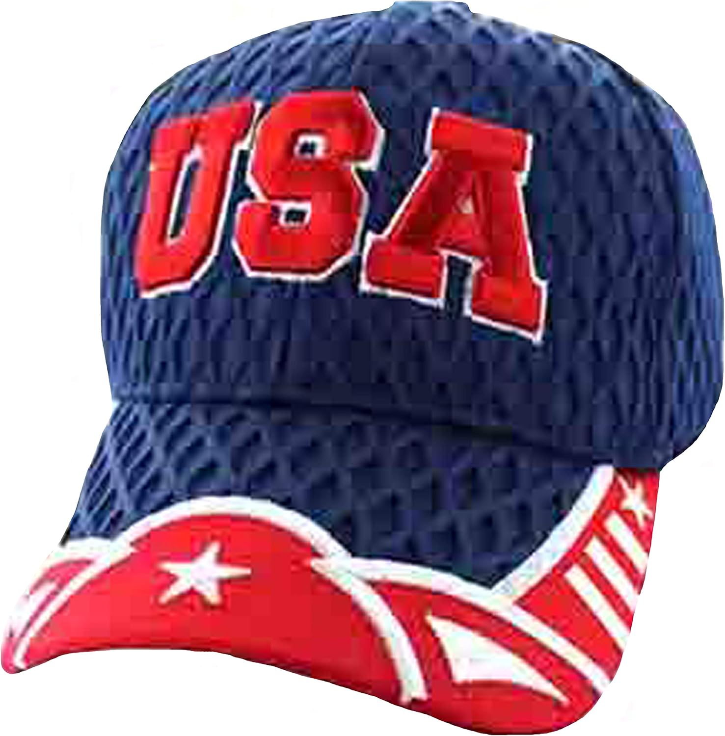 red and white ball cap