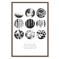 SIGNWIN Framed Canvas Wall Art Black and White Style Canvas Prints Home Artwork Decoration for Living Room,Bedroom - 16