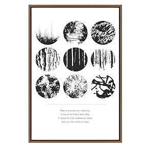 SIGNWIN Framed Canvas Wall Art Black and White...