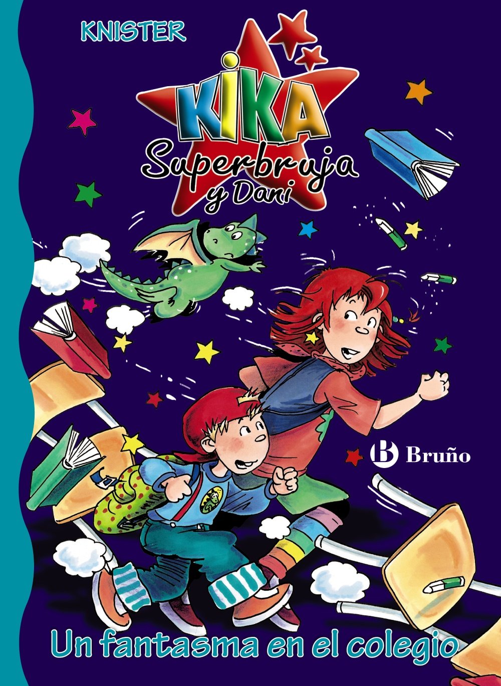 Portada de Un fantasma en el colegio (Castellano - A PARTIR DE 6 AÑOS - PERSONAJES Y SERIES - Kika Superbruja y Dani)