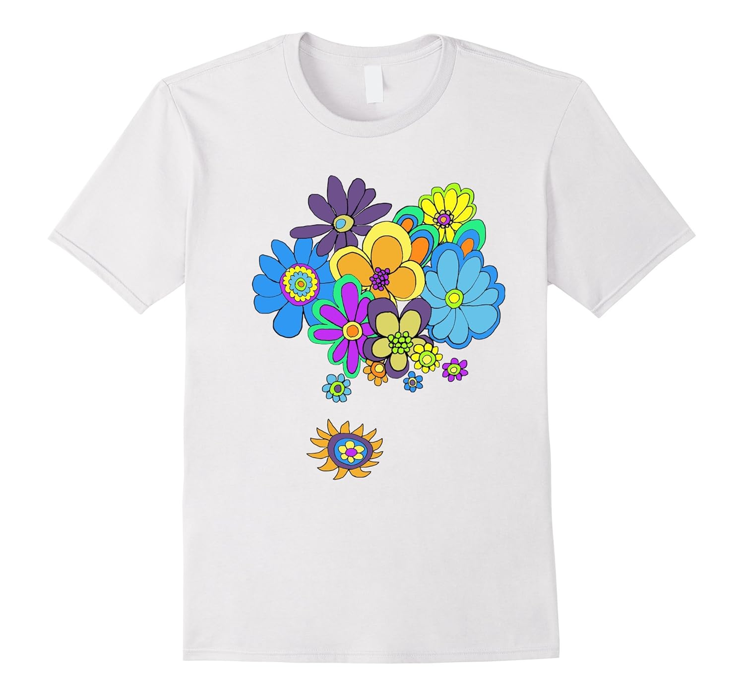 60s & 70s Retro Flower Power T ShirtArt Artvinatee