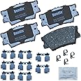 Bendix Priority1 CFC1212 Ceramic Rear Brake Pads for Select Models Lexus ES300h, ES350, HS250h, Pontiac Vibe, Toyota Avalon, Camry, Matrix, RAV4