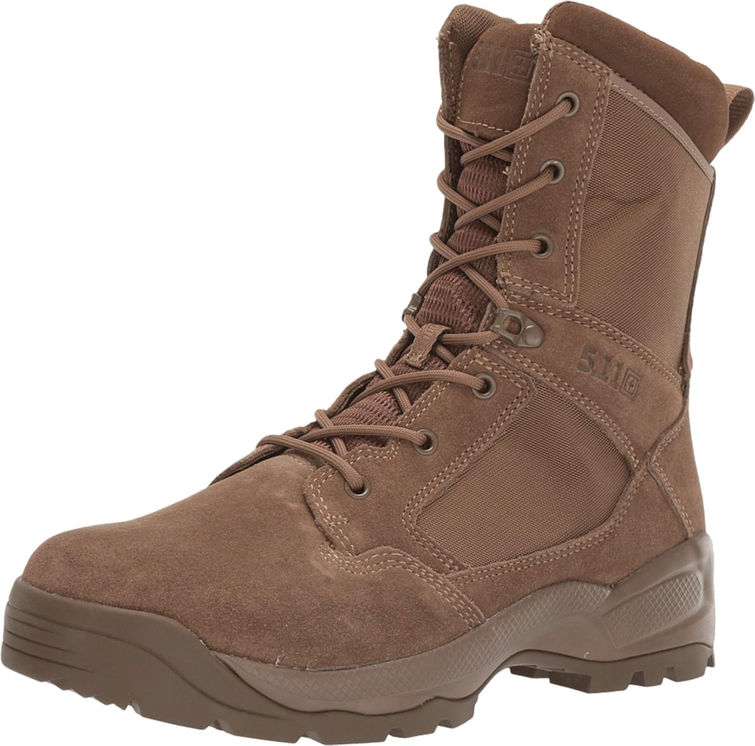 5.11 Men's ATAC 2.0 8" Tactical Side Zip Military Boot, Style 12393, Dark Coyote: Shoes