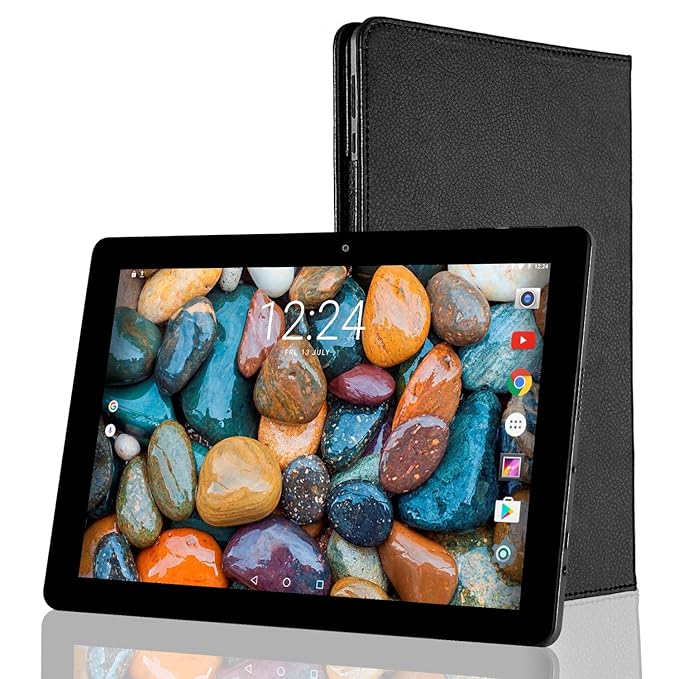 Tablet 10 Zoll Android 2GB RAM - Winnovo VTab Wi-Fi Tablet PC 16GB ROM Quad-Core 1280 x 800 IPS-Touchscreen mit Tragbar Schut