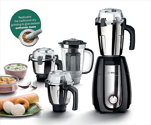 Bosch TrueMixx Pro 1000-Watt Mixer Grinder (Black)