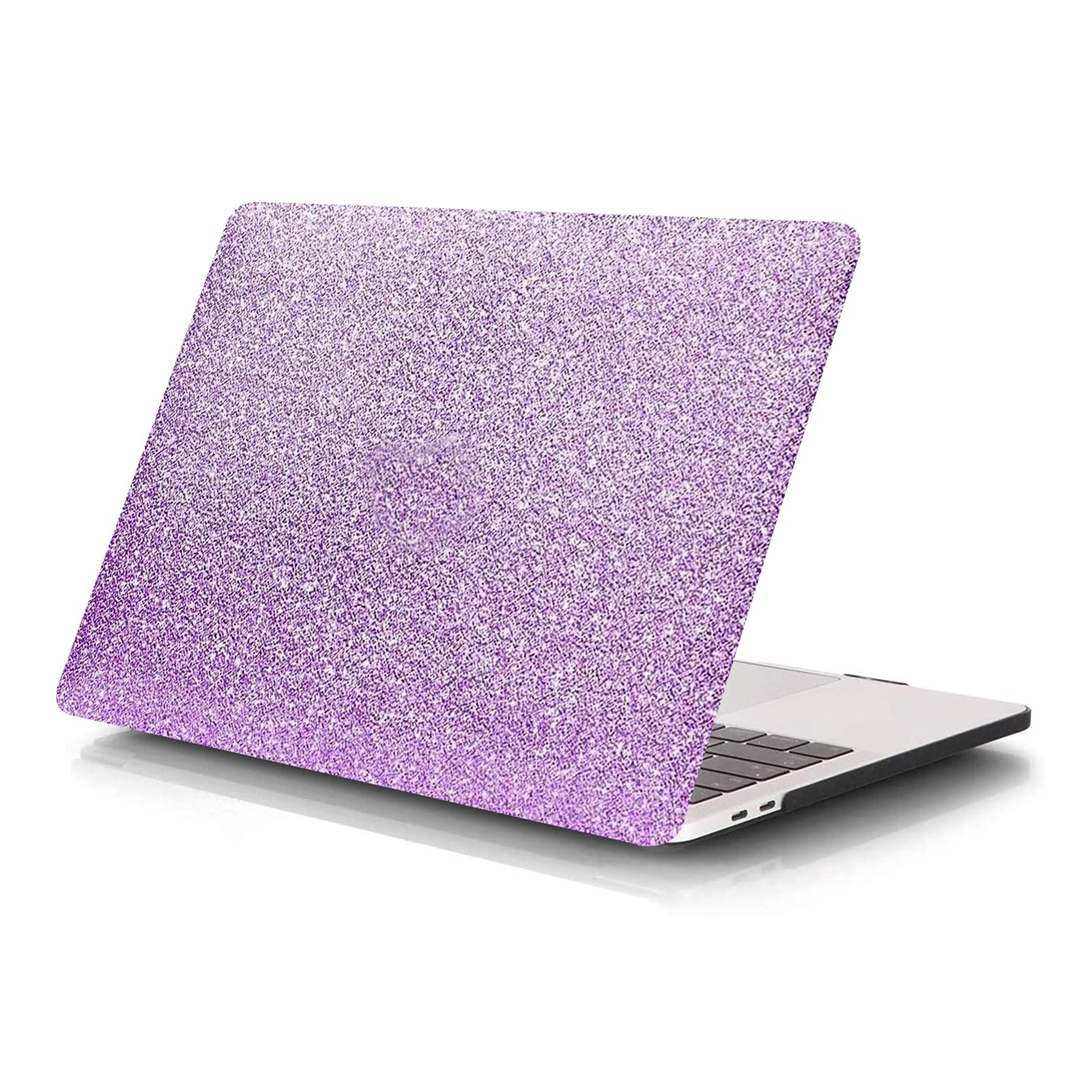 AUSMIX Compatible with MacBook Pro 13 Inch Case A1706/A1708/A1989/A2159 Release 2019 2018 2017 2016, PU Leather Cover Durable Plastic Hard Shell Cover for Newest Pro 13.3 inch -Shiny Purple