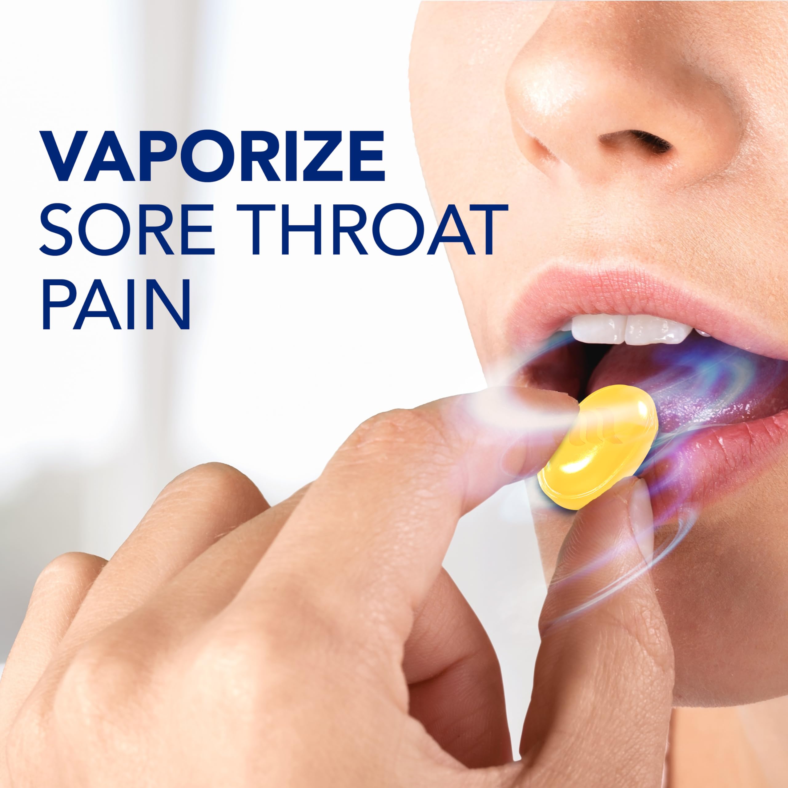 Vicks VapoCOOL SEVERE Medicated Sore Throat Drops, Fast-Acting Max Strength Relief, Soothes Sore Throat Caused by Cough, Powerful Vicks Vapors, Menthol, Honey Lemon Chill, 225 Total (5 Packs of 45)