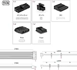 iChoose Limited 550W ATX Switching Power Supply PSU 12cm Silent Red Fan PC view 2