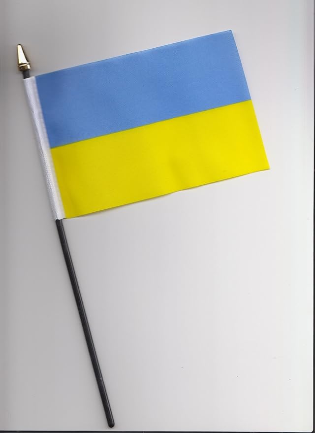 Ukraine Hand Flag 25cm Amazon.co.uk Kitchen & Home