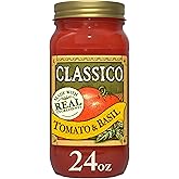 Classico Tomato & Basil Pasta Sauce, 24 oz Jar
