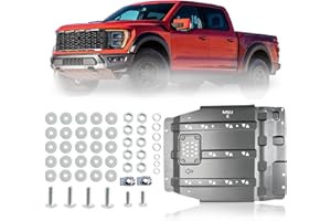 High-Strength Steel Transmission Skid Plate for Ford F150 2015-2022 | OEM Under Diaper Rear Skid Plate – Heavy Duty, Hardened