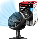 Honeywell Fan, Turbo Force Oscillating Table Fan with 3 Speeds, Air Circulator for Bedroom, Black, HT-906