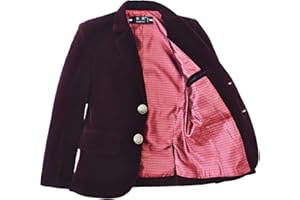 YUANLU Boy Winter Jacket for Boys Homecoming Dresses Kids Suits Velvent Blazer