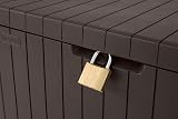 Keter City Outdoor Plastic Storage Box Garden Furniture 57.8x44x54.8cm Brown view 5