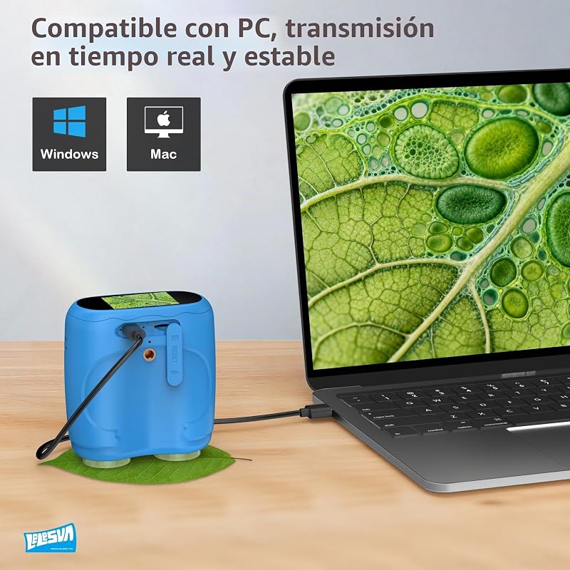 Microscópio e Telescópio 2 em 1, Mini Microscópios Portáteis de Bolso 1000X, Telescópio de 1000m para Crianças, Telescópios Infantis com 1920P, Brinquedos Científicos de Grande Atividade STEM