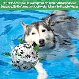 HETOO Extra Large Dog Soccer Ball 9 Inch with Grab Straps for Large Dogs view 4
