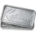 Napoleon 62008 Large Grease Trays (14" x 8") Pack of 5 Grill Drip Pans, Stainless Steel