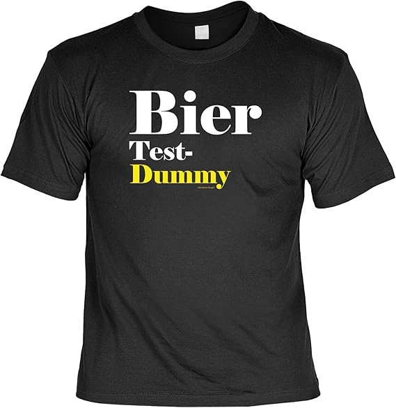 TShirt Bier Testdummy Lustiges Sprüche Shirt Als Geschenk für