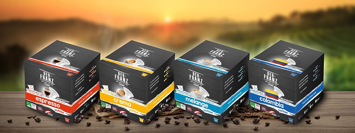 Der Franz Crema Kaffeekapseln Utz 100 Kapseln Mit Nespresso Kompatibel 100 Kompostierbar 500 G 100 X 5g Amazon De Lebensmittel Getranke