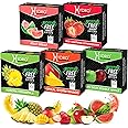 Hydro Hookah Flavors, Hydro Fruit Mix Hookah Shisha in Double Apple, Strawberry, Mango, Watermelon, and Pineapple Flavors, Premium Tropical Smoothie Mix Set, 50-Gram Packs (Pack of 5)