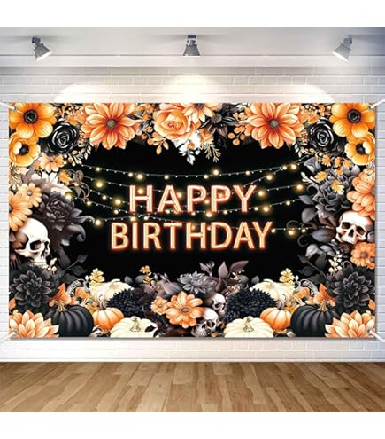 Day Of The Dead Backdrop 12x10ft - Dia De Muertos Vintage Classroom Photo Background