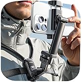 LISEN Neck Phone Holder for Video Recording POV Camera Phone Chest Mount for Gopro Neck Mount [ Upgrad No.1] for iPhone Samsung 4-7 Inch Phones Akaso Go Pro Insta360 Dji360 Other Action Cameras