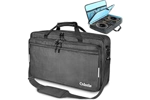 ORKELS DJ Controller Case for DDJ-FLX10, DDJ-GRV6, DDJ-REV5, DDJ-REV7, DDJ-FLX6-GT, DDJ-800, XDJ-RR, DDJ-1000SRT, RX, S8, DDJ SX, SX2, SX3, Inpulse 500 DJ Controller, L-28.3''Wx16''Dx5.9''H