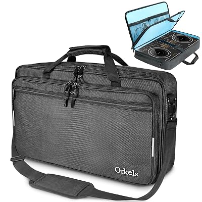ORKELS DJ Controller Case for DDJ-FLX10, DDJ-GRV6, DDJ-REV5, DDJ-REV7, DDJ-FLX6-GT, DDJ-800, XDJ-RR, DDJ-1000SRT, RX, S8, DDJ SX, SX2, SX3, Inpulse 500 DJ Controller, L-28.3''Wx16''Dx5.9''H