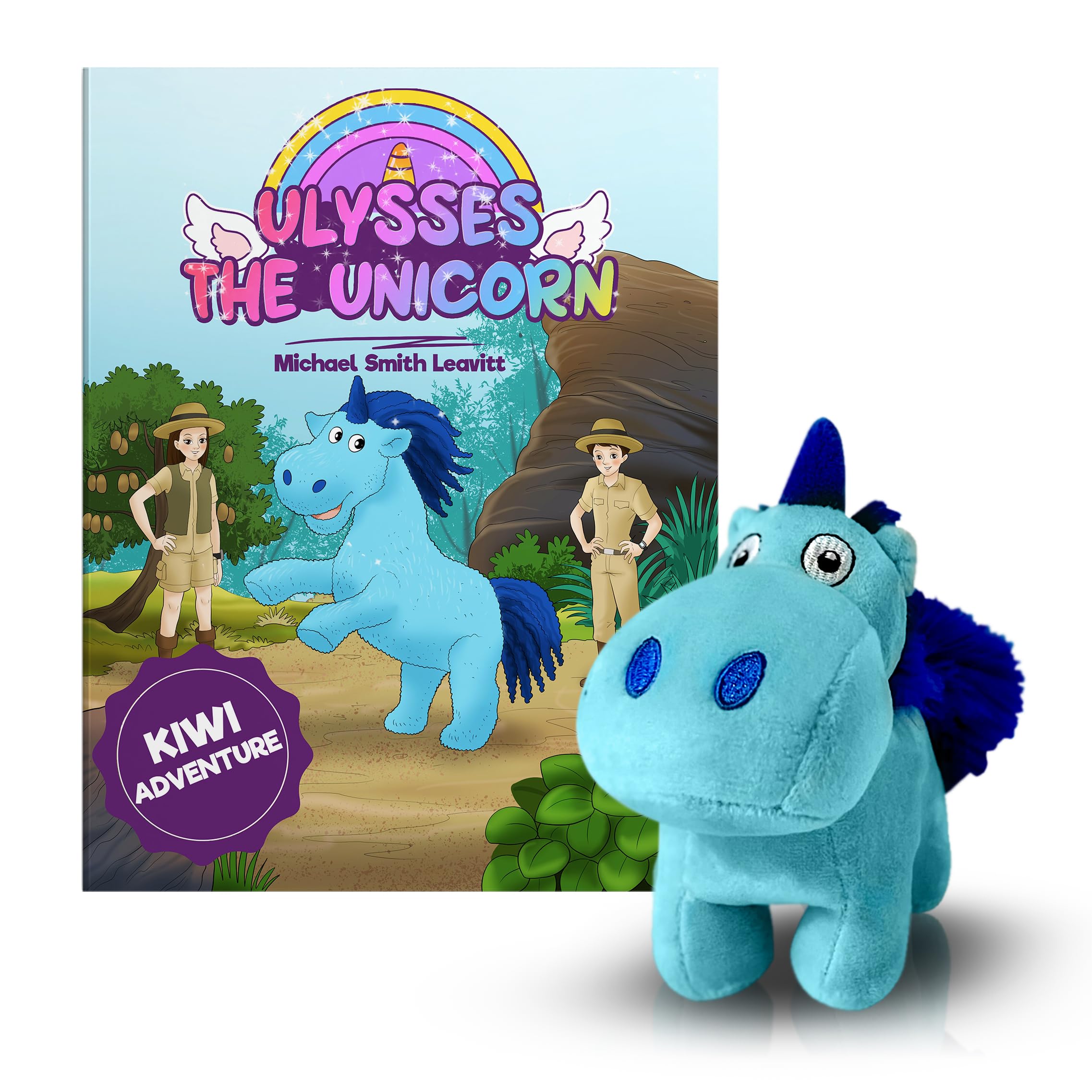 Photo 1 of LAHEY LANE Ulysses The Unicorn Stuffed Animal with Interactive Storybook, Unicorn Plush Book with Stuffed Animal Set, Interactive Storytelling with Full-Color Illustrations (Ages 3-8)