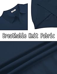 COOFANDY Mens Golf Shirts Short Sleeve Knit