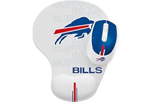 SOAR NFL Wireless Mouse and Mouse Pad, Buffalo Bills