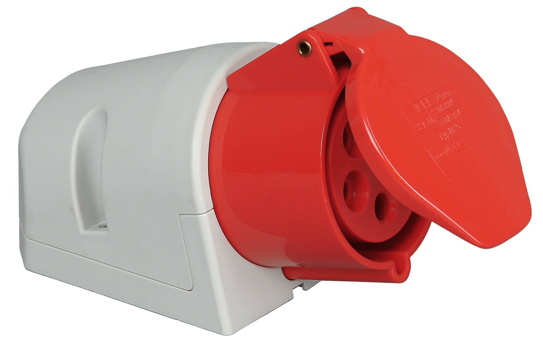 Kopp 102000005 CEE Wall socket, 5 Pin 32 A 400 V Red