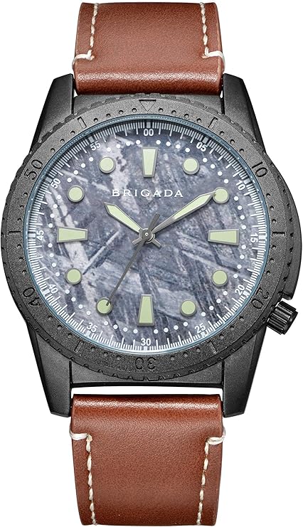 BRIGADA Men's Watches Cool Big Face Dress Watches for Mature Men