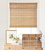 LazBlinds No Tools No Drill Cordless Bamboo Roman