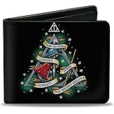 Buckle-Down Men's Bifold Wallet Harry Potter, 4.0" x 3.5"