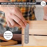 OMIDEAS 20x Metal Repair Plates 60x16mm Galvanised Straight Fixing Brackets view 4
