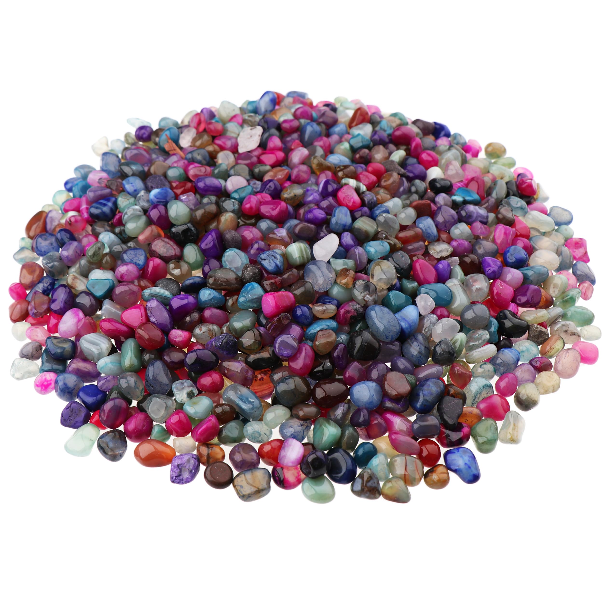 NKlaus 900 g Tumbled Stones Agate 10-15 mm Healing Stones Gemstones Decoration 14695