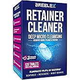 Breelex Denture Cleaning Tablets - 120 Count, Pack of 1-4-Month Supply & Denture Care - All-Purpose Retainer Cleaner Tablets - Gentle Formula for Mouth Guard Cleaner