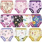 MooMoo Baby Potty Training Underwear Absorbent Toddler Training Pants for Boys and Girls 10 Packs Cotton Pee Pants 2T-9T