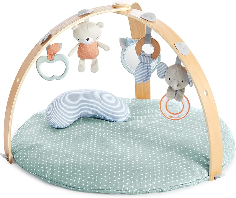 Ingenuity Reversible Duvet Activity Gym and Padded Play Mat Loamy