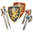Liontouch - Noble Knight Foam Swords, Shields & Axes, Blue & Red | Playfighting Set for Boys, 3-8 Years | Safe Medieval Toy Weapons & Battle Accessories | Pretend Play, Dress Up & Costumes for Kids